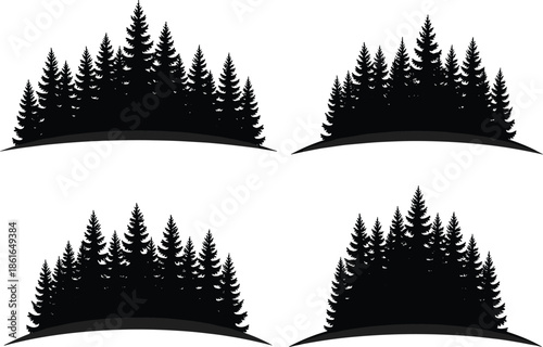 Female teacher and students raising hands in classroom silhouette vector illustration, children sitting at desks learning lesson, education seminar or school lecture graphic design, isolated on white 