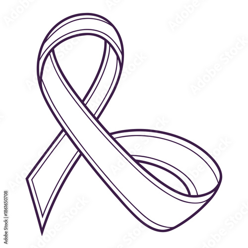 Seamless Loop Abstract Infinity Ribbon, Minimal Art