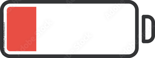 バッテリー・電池マークのフラットアイコン
