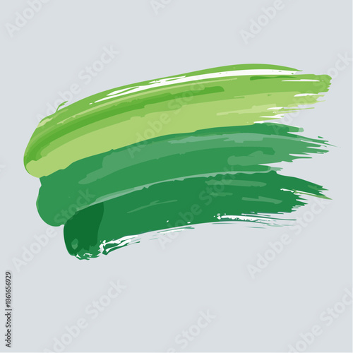 Green Brush Stroke Title
