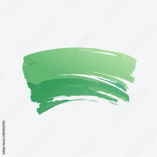 Green Brush Stroke Title