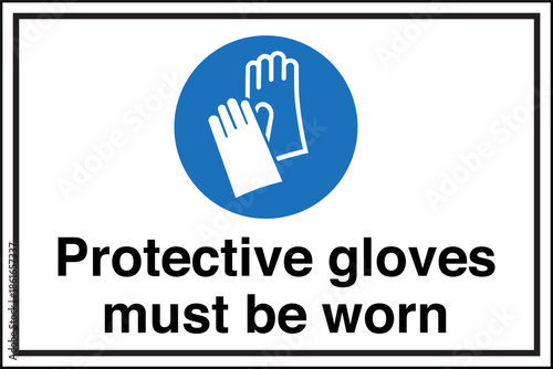 Safety sign mandatory notice ...