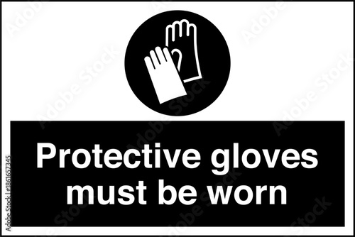 Safety sign mandatory notice ...