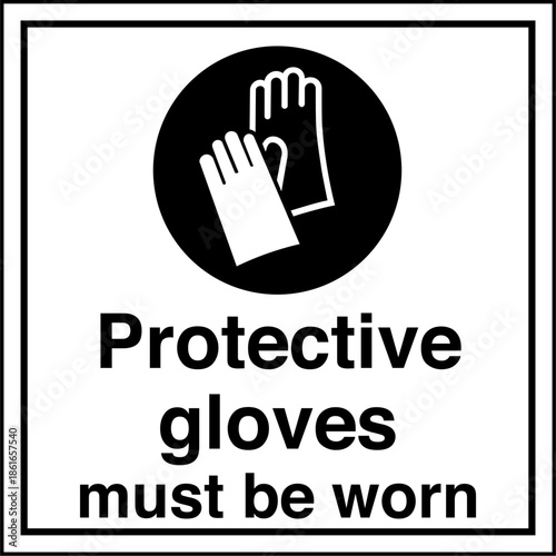 Safety sign mandatory notice ...