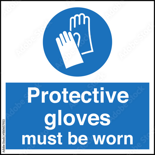 Safety sign mandatory notice ...