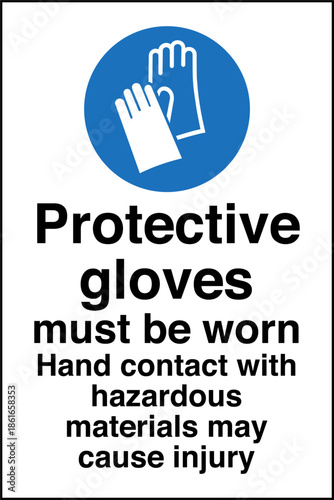 Safety sign mandatory notice ...