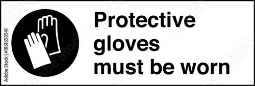 Safety sign mandatory notice ...