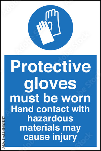 Safety sign mandatory notice ...