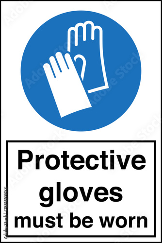 Safety sign mandatory notice ...