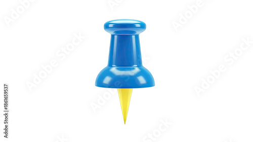 Blue and Yellow Pushpin