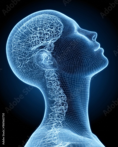 Futuristic Neural Network Visualization