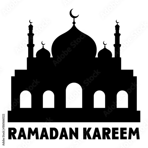 Islamic mosque Ramadan silhouette