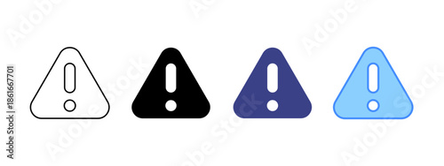 Risk  icon set multiple style collection