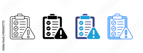 Compliance icon set multiple style collection