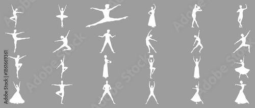  CAD Drawings Set – Dancing People Motion Sketches, Architectural Blocks, Floor Plans and Elevations