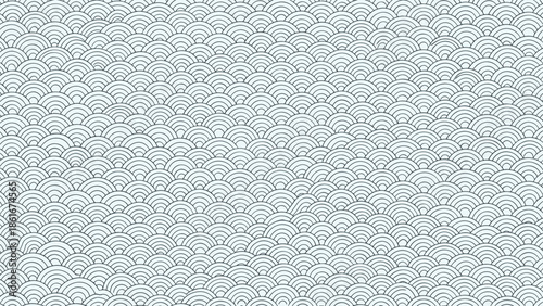 Classic Japanese wave seamless pattern in light blue and white, suitable for traditional oriental backgrounds and textiles.