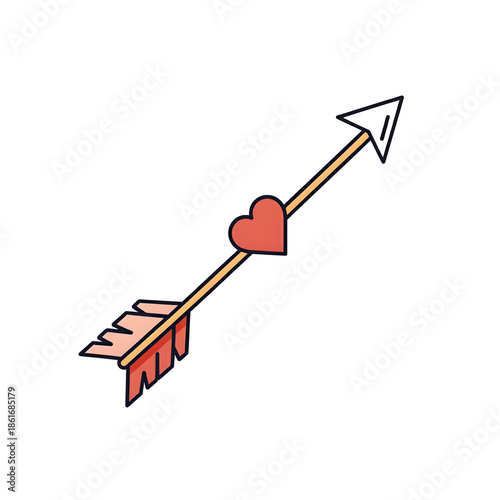 Cupid Arrow Icon Valentine’s Day Love Symbol