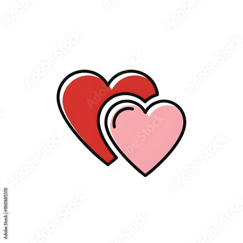 Heart Balloon Icon for Valentine’s Day Love Concept
