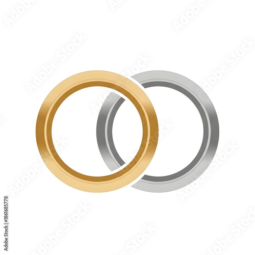 Interlocking Rings Love Icon Commitment Symbol