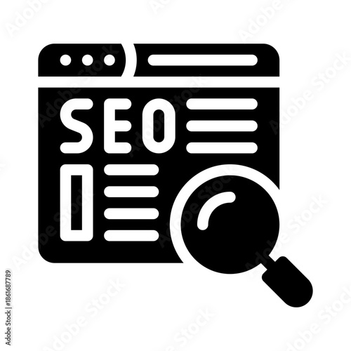 SEO glyph icon