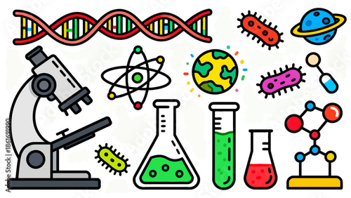 Science and laboratory icons