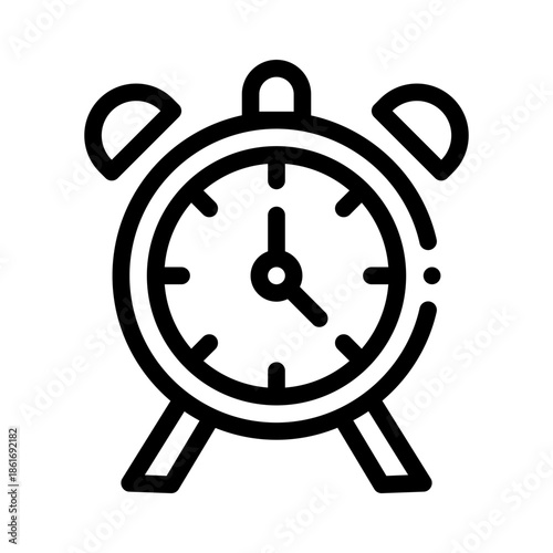 alarm clock line icon
