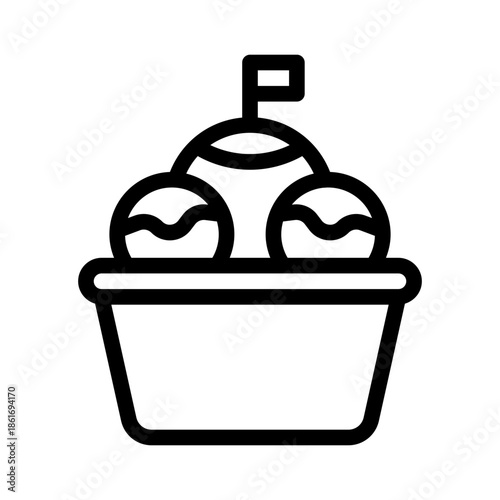 gelato line icon
