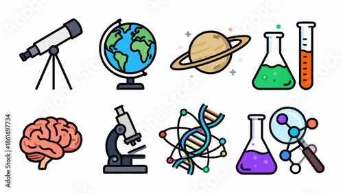 Science and Technology Icons