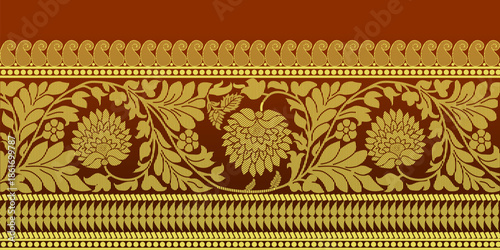 beautiful graphic saree design and this sari design is in Indian style which is for textile fashion industry and it can be used as wallpaper backdrop and website bg this style is originated in india 