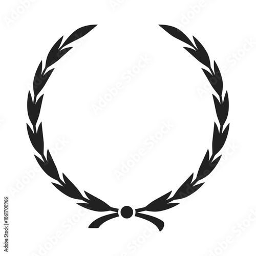 Vintage Laurel Wreath Award Frame, Certificate and Medal Vector Design, Vintage Wheat Ears Honor Emblem