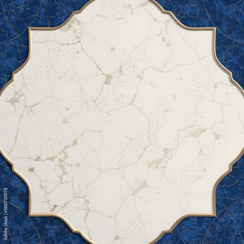 Marble Tile Gold Frame