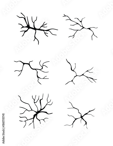 hand drawn cracked glass,wall,egg,ground in cartoon doodle style vector illustration
