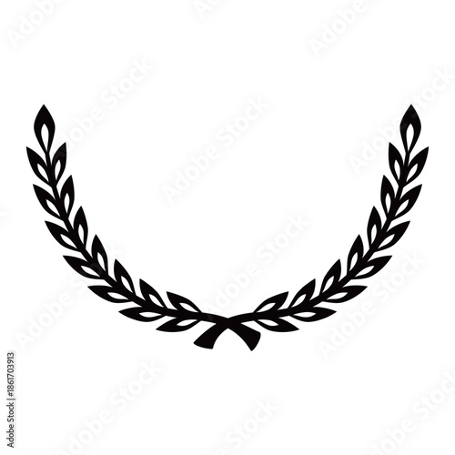 Vintage Laurel Wreath Award Frame, Certificate and Medal Vector Design, Vintage Wheat Ears Honor Emblem