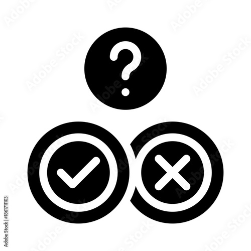 true or false glyph icon