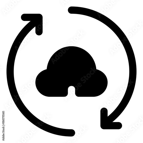 Sync icon for refresh, update and connection