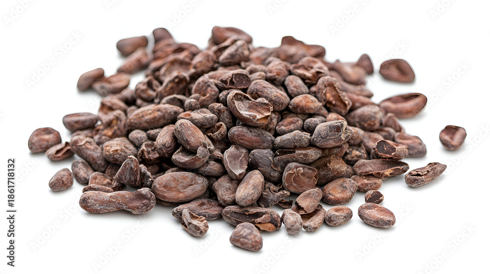 Obraz premium coffee beans on white background