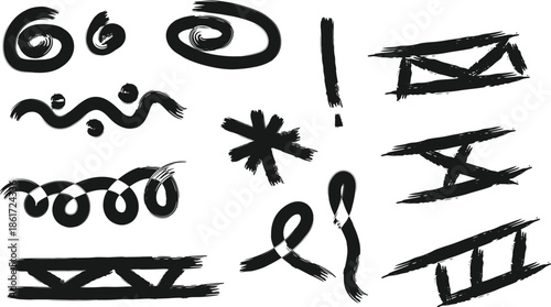 vector illustration of a set of beach icons