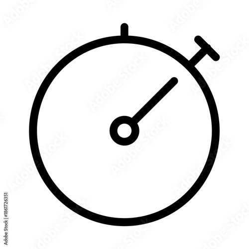 stopwatch line icon