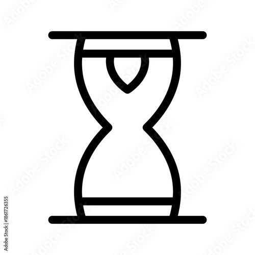 hourglass line icon