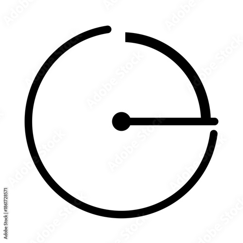 time glyph icon