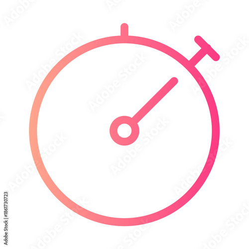 stopwatch gradient icon