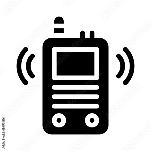 walkie glyph icon