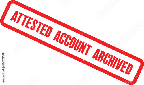 A red stamp reads attested account archived on a white background