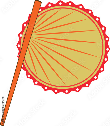 Hand fan design for Subho Noboborsho, Pohela Boishakh, Happy Bengali New Year