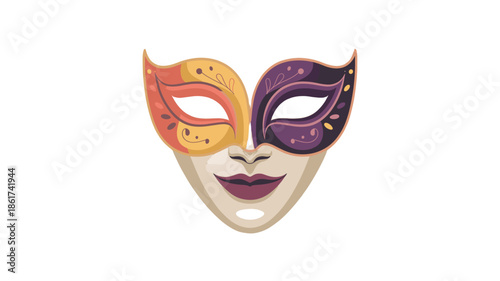 Colorful Mask Representation of a face.