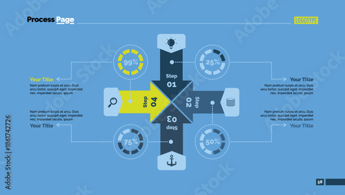 Four Cross Sides Slide Template