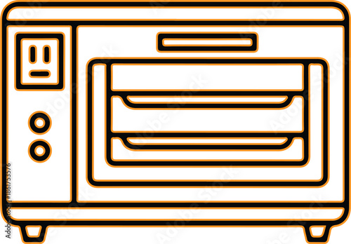 Simple vector illustration of a modern electric oven