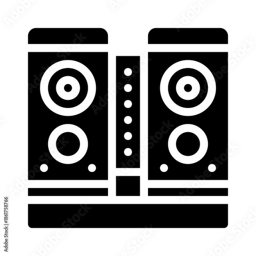 loud sound glyph icon