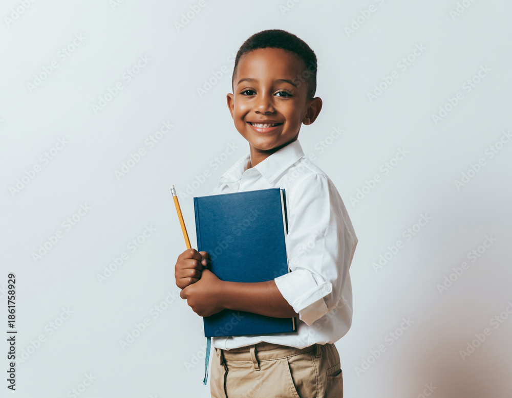 Obraz premium Smiling Student with Book