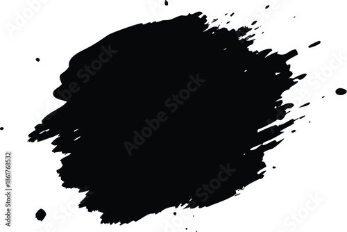 black ink blot